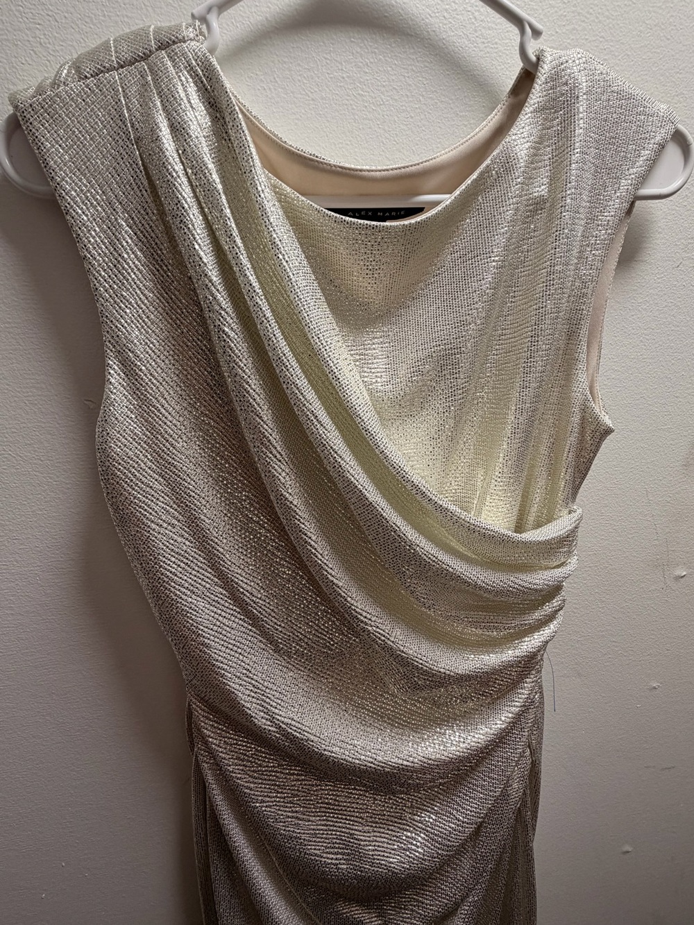Alex Marie Draped shoulder dress